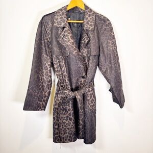 Sanyo Leopard Trench Coat